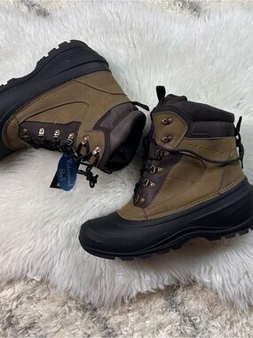 3M Thinsulate Brown and Black Waterproof Insulated Men's Boots